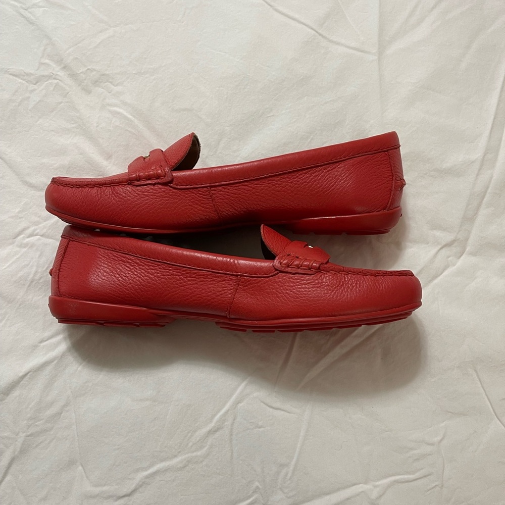 Coach Penny Flat Shoes Watermelon Color New